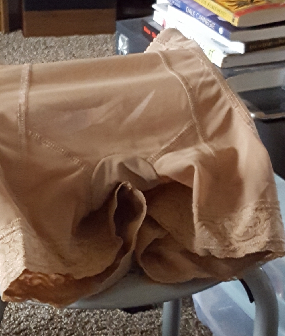 Lace Trim Tan Butt And Hip Enhancing Shapewear Shorts